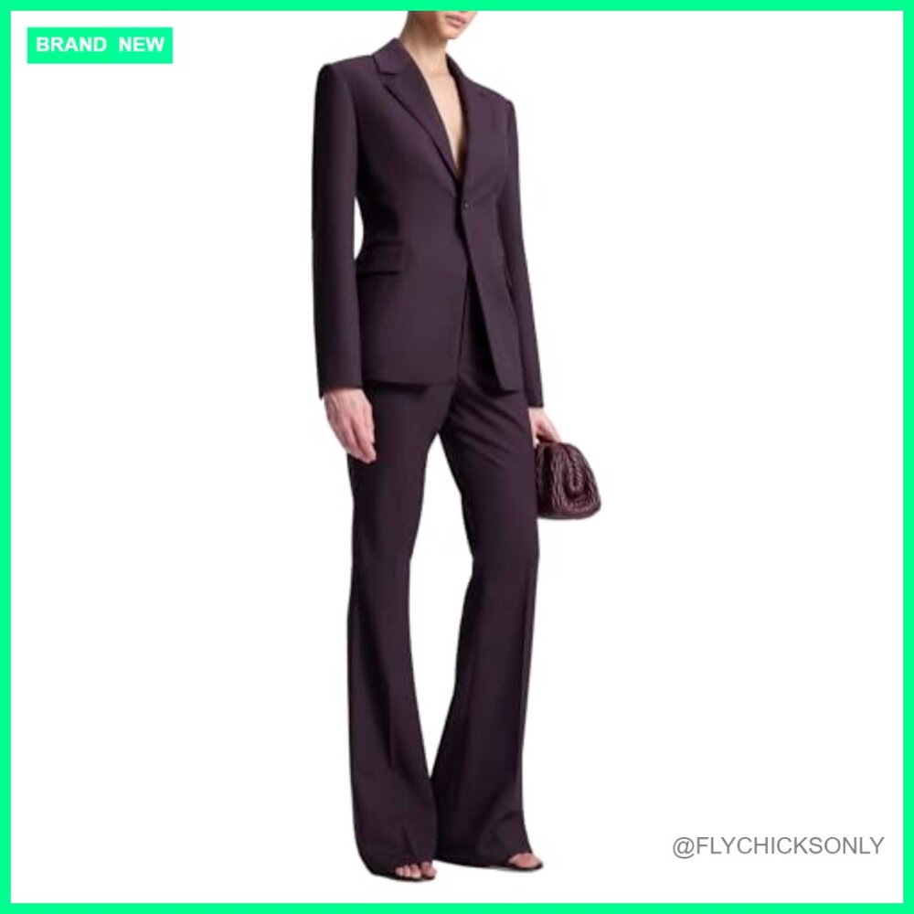 Wool Polyester Elastane Fitted Casual Jacket Long… - image 4